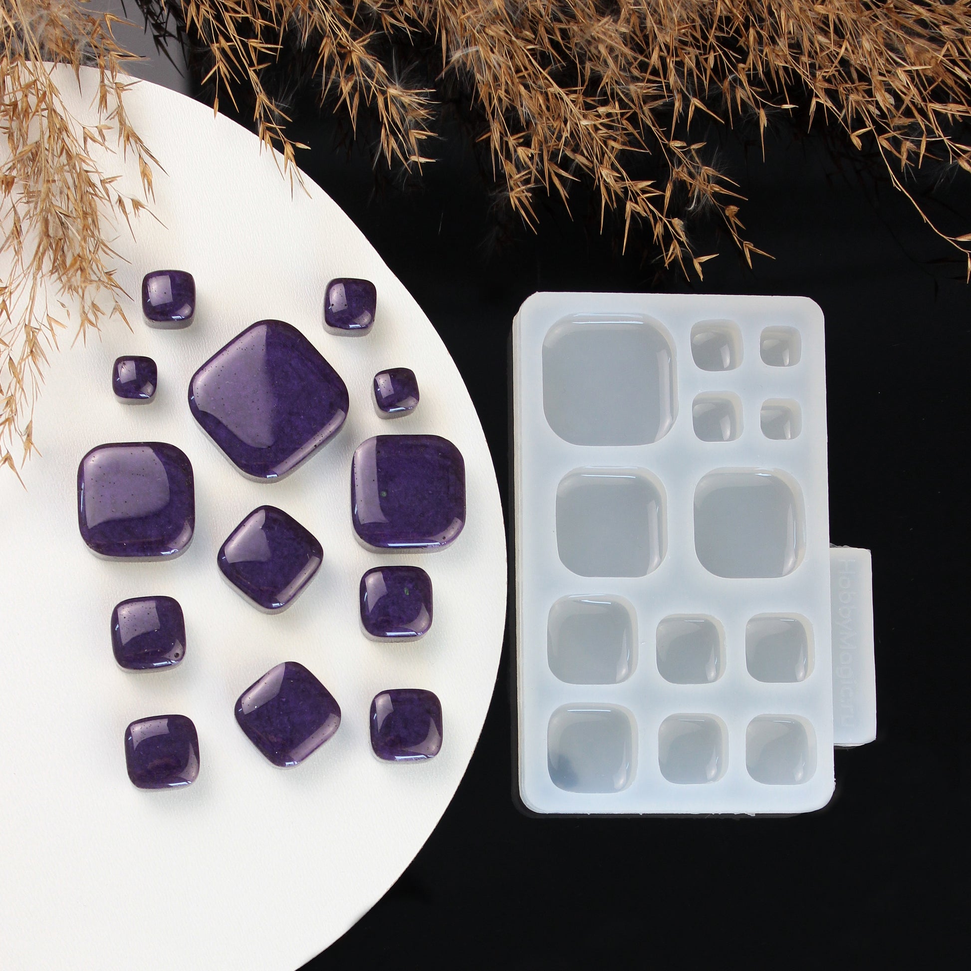 Squares Silicone Resin Mold - 13 in 1 –